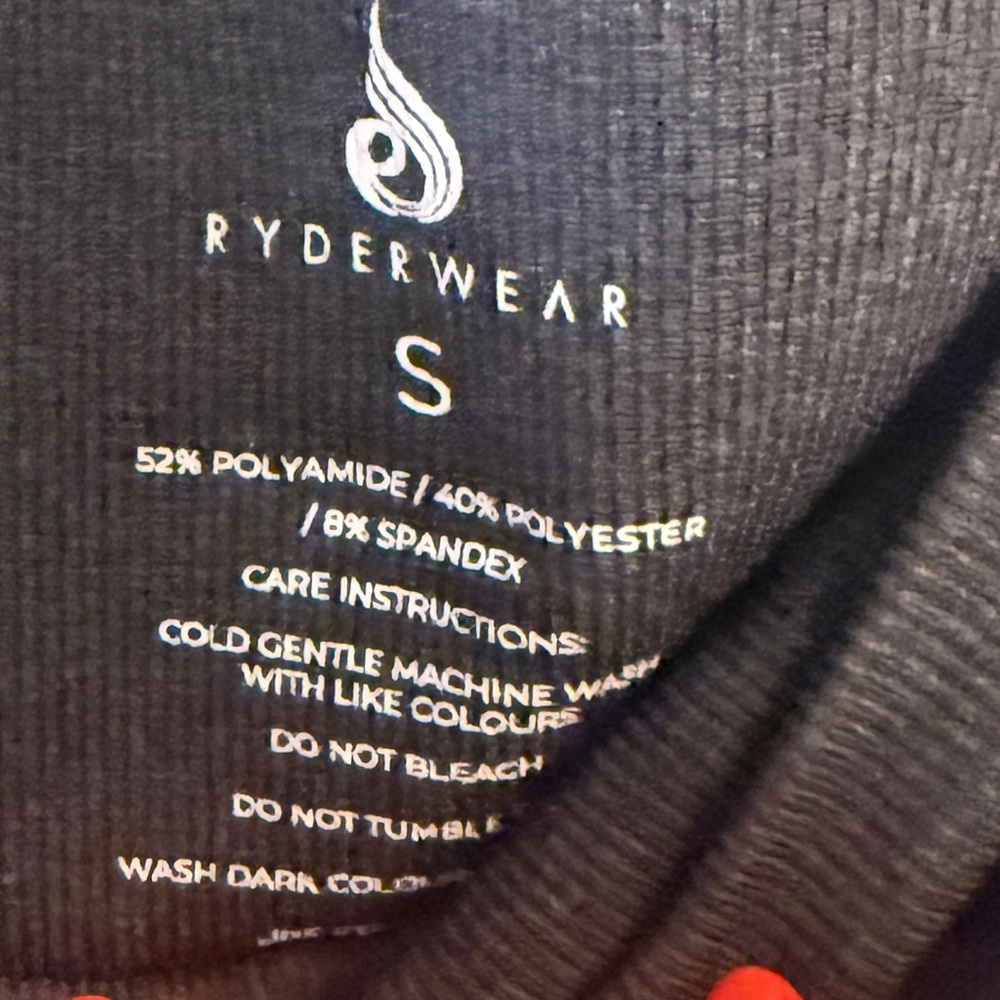 Ryderwear Black Seamless High Waisted Leggings Size S Sculpting Gym Activewear - Picture 6 of 6